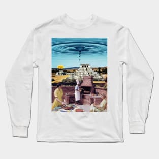 Friday BBQ - Surreal/Collage Art Long Sleeve T-Shirt